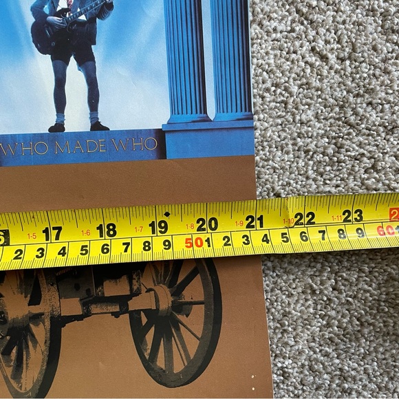 AC/DC retro 2004 door poster. 21”X62” - Picture 13 of 13